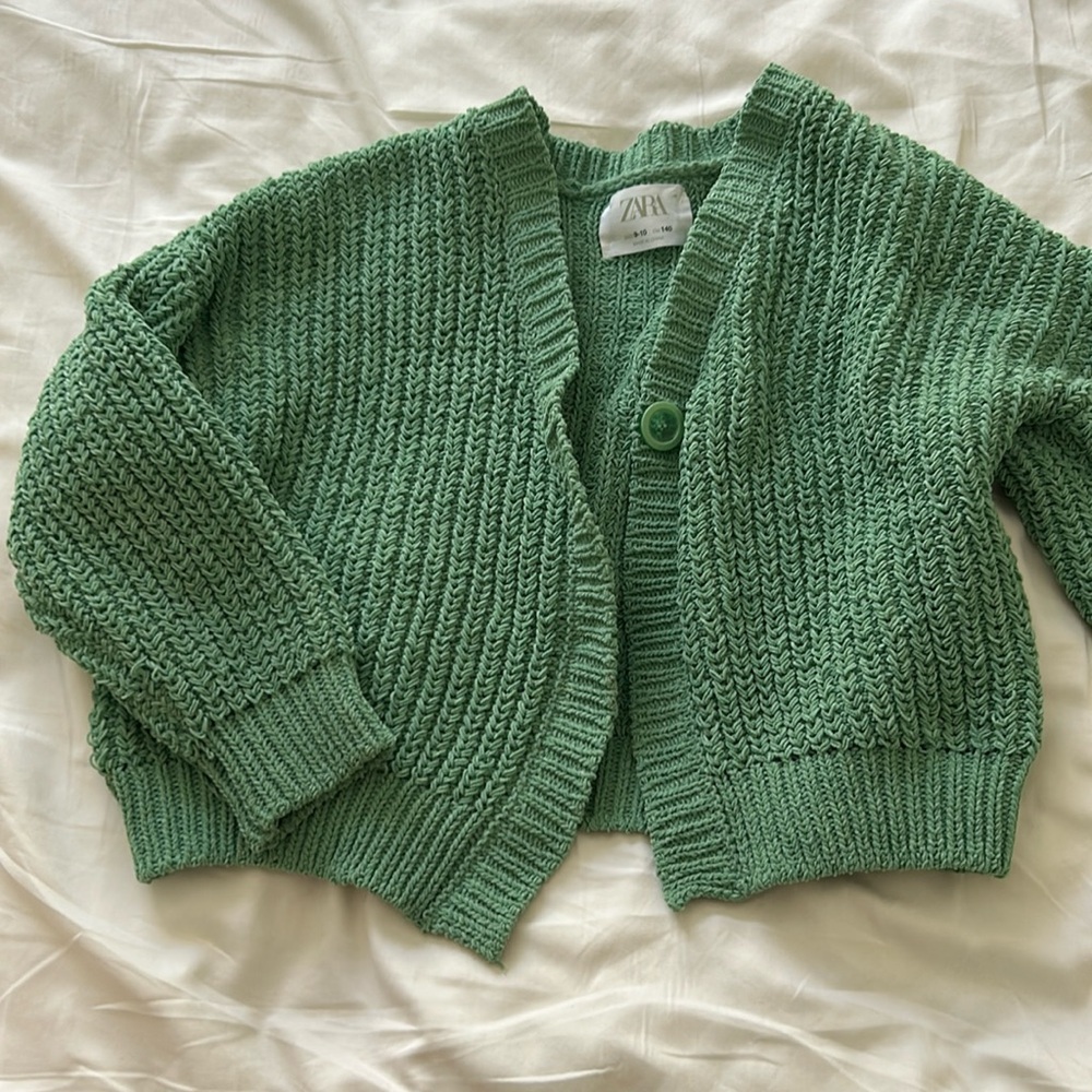 Zara Green Kids Knit Sweater